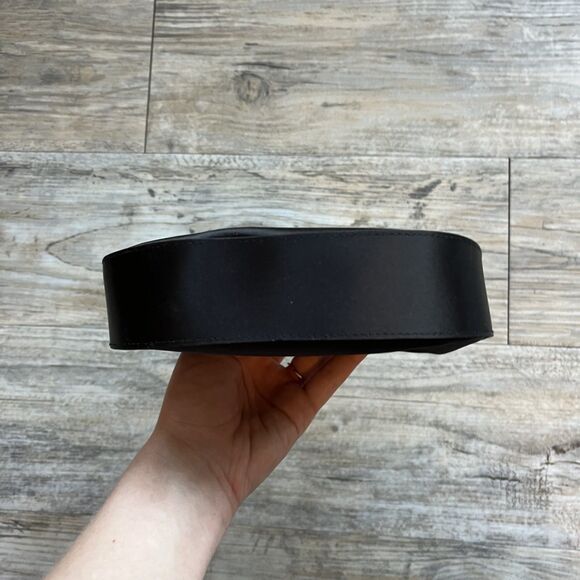 Cache Handbag Mini Black Nylon Vintage Y2K 90s Grunge Goth - Picture 4 of 9